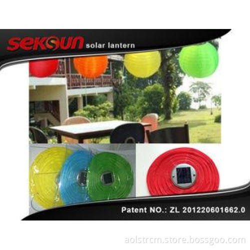 Outdoor Waterproof 0.2W Nylon Solar Lantern with lithium ba
